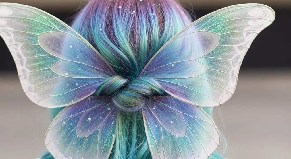 The Butterfly Haircut 2025: A Fresh Take on a Timeless Trend 3 Diagram showing the butterfly haircut layers shaped like wings.