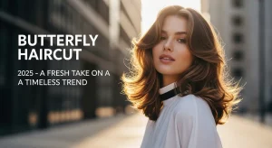Trendy butterfly haircut 2025 with soft, layered flow.