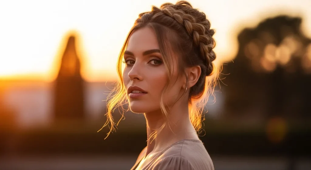 The Ultimate Guide to Braided Updo Hairstyles: Trends, Tips, and Tutorials 12 Trendy braided updo hairstyle 2025 with confident style.