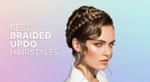 Elegant braided updo hairstyle 2025 with chic styling.