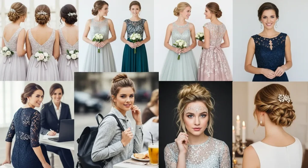half up half down hairstyles for wedding, prom hairstyle, for formal event, for everyday outing, for work setting, school, Party and for date