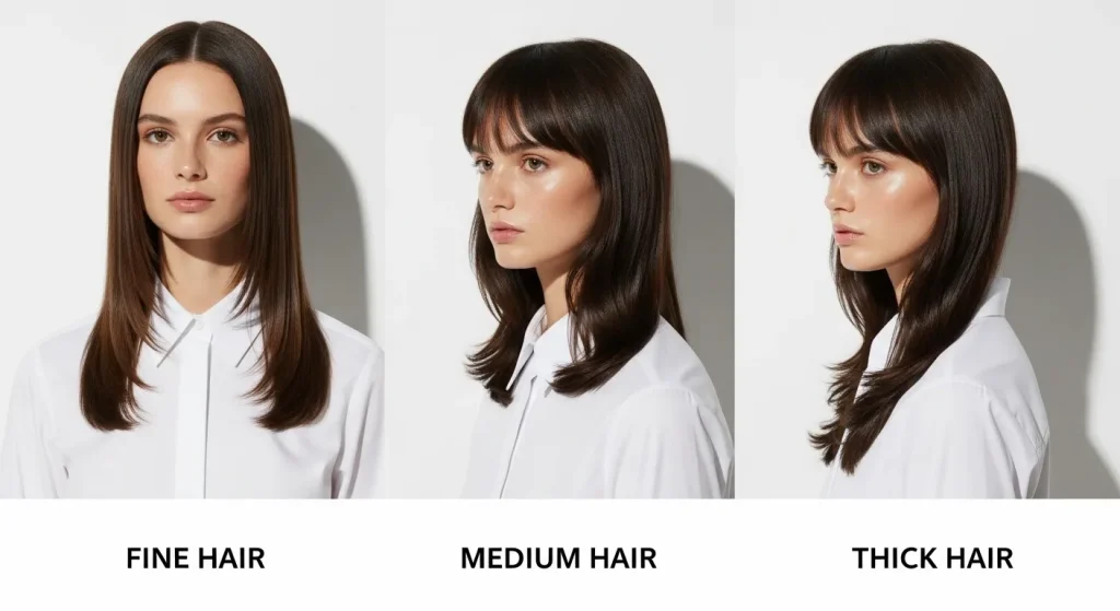 The Ultimate Guide to Long Layers Haircut 2025: Trends, Tips, and Tricks 6 Long layers haircut 2025 on fine, medium, and thick hair types.