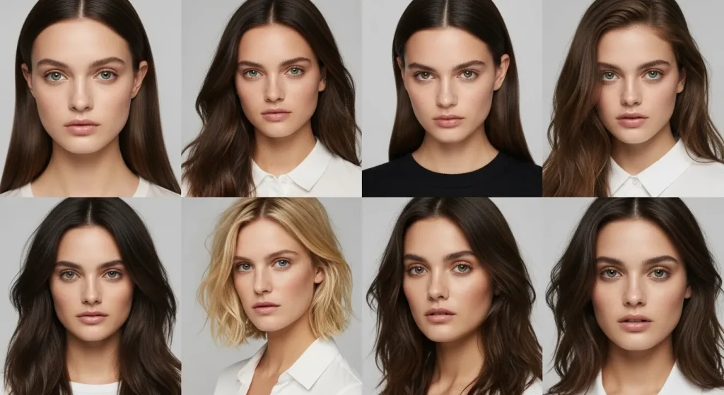 The Ultimate Guide to Long Layers Haircut 2025: Trends, Tips, and Tricks 3 Different long layers haircut styles for 2025 on women with varied textures.