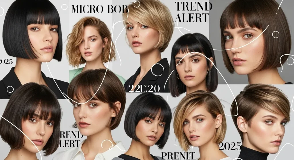 30+ Stunning Micro Bob Haircut Styles to Inspire Your 2025 Look 6 “Celebrities popularizing the Micro Bob Haircut 2025 trend.”
