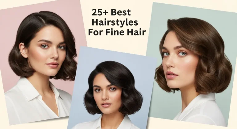 25+ Volumizing Hairstyles for Fine Hair You’ll Want to Try 19 Woman with fine hair styled in chic bob with natural waves for volume.