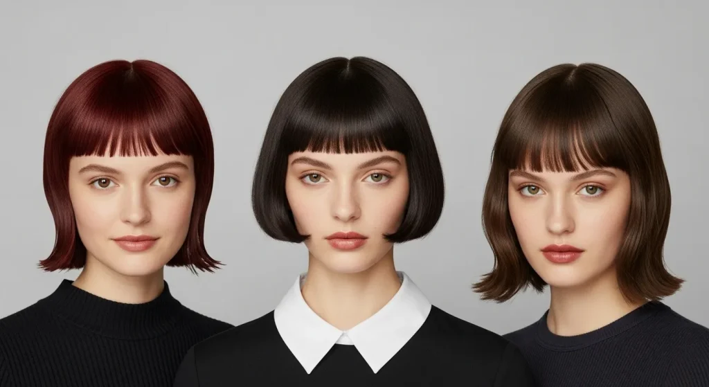 Best Jellyfish Haircut Looks for 2025: Edgy, Unique & Iconic 8 Different face shapes with jellyfish haircut variations.