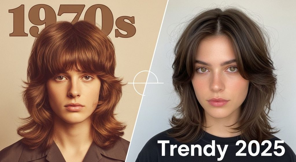 Best Shag Haircut for Women Ideas 2025: Modern Looks 4 Evolution of the shag haircut from 1970s icons to modern 2025 trends.