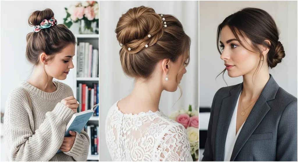 90+ Twisted High Bun Hairstyle Ideas for Every Occasion 5 “Occasions to wear a twisted high bun — weddings, casual outings, and professional settings.”