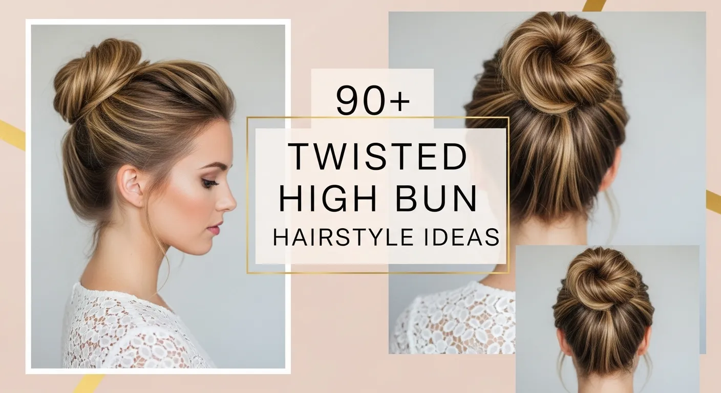 90+ Twisted High Bun Hairstyle Ideas for Every Occasion 1 “Twisted high bun hairstyle 2025 accessories flat lay with pins, scrunchie, and brush.”
